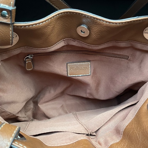 NWT Style & Co Brightspot Tote - Natural Linen - Picture 4 of 5